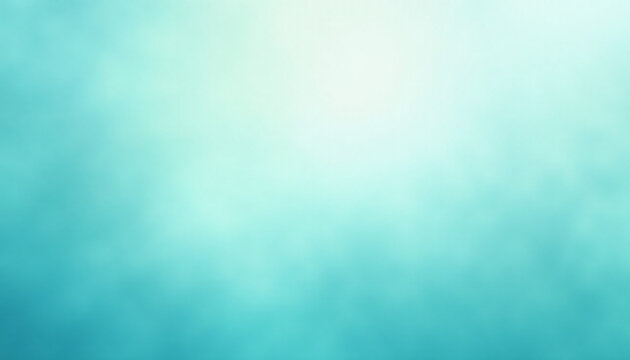 Abstract light cyan and aqua gradient noisy grain background texture