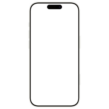 画面が透過されたスマートフォン　携帯電話　携帯　スマホのイラスト素材　ベクター