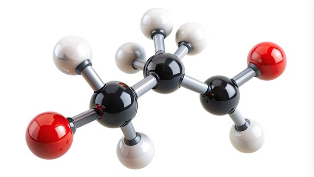 A 3D molecular model of ethane, a colorless, odorless, and highly flammable hydrocarbon gas, with a chemical formula of C2H6, against a white background.