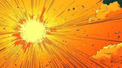 Comic Style Explosion Generative AI