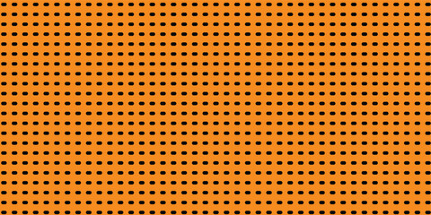 Polka dot seamless pattern. White dots on orange background.