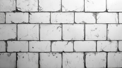 Cracked White Tiles Generative AI