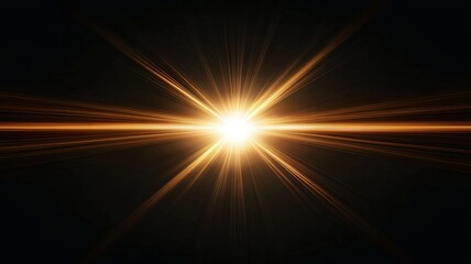 Sun Light Overlay. Sun rays overlay. Sun rays light isolated on black background, overlay design. optics special lens light effect. abstract lens flare light over black background 