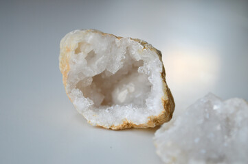 Two Pieces of Quartz Geode