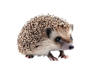 Obraz premium a small porcupine on a white background