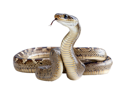 a snake with its tongue out