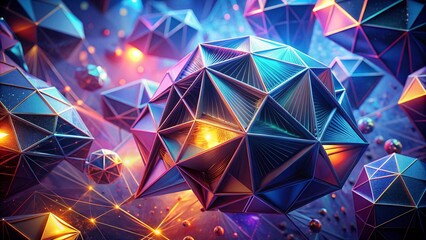 Stunning Abstract Polygonal Shapes with a Futuristic Vibe for Creative and Digital Projects