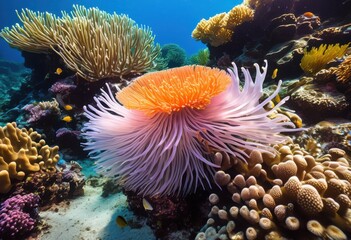 lively coral reef ecosystem teeming colorful marine life diverse aquatic species vibrant underwater environment, diversity, ocean, fish, habitat, nature, sea