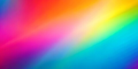 Obraz premium Rainbow Gradient Background, Blurred, Digital Art, Abstract, Colorful, Backgrounds, Gradient