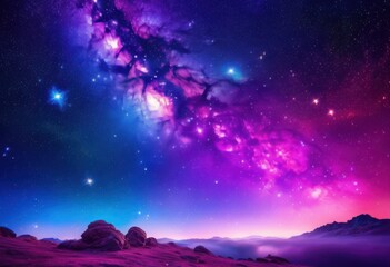 Fototapeta premium vibrant celestial themed product showcasing stunning cosmic backdrops starry skies colorful nebulae, art, body, brilliance, colors, composition, creative