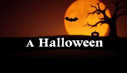 halloween isolated text