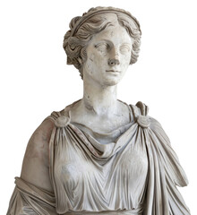 Obraz premium PNG Ancient marble statue of woman
