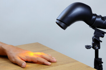 Therapeutic lamp for light rehabilitation, improving the condition of inflamed joints and more.