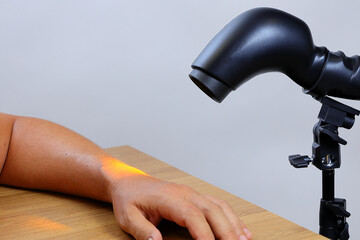 Therapeutic lamp for light rehabilitation, improving the condition of inflamed joints and more.