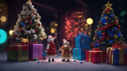 New Year's mood and toys