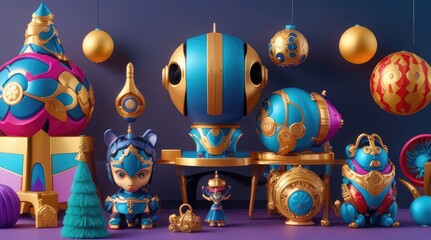 New Year's mood and toys