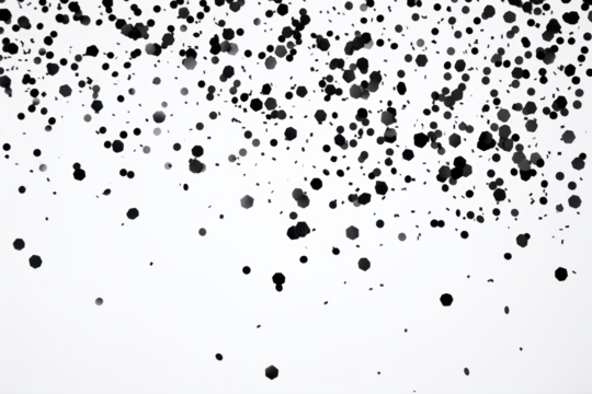 PNG Black confetti backgrounds splattered monochrome.