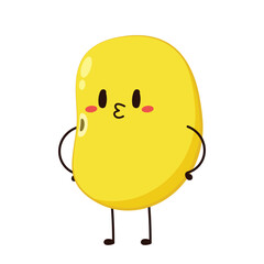 Soybean vector. Soybean character design.