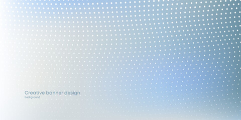 Minimalist calm creative background design in natural blue tones with dots. Use on websites, social networks, presentations, business cards, landing pages.