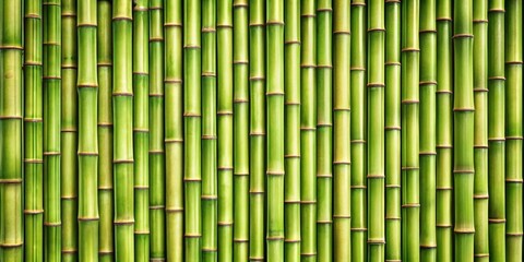 Fototapeta premium Green Bamboo Wall, a seamless pattern of natural bamboo stalks, bamboo texture, natural background, bamboo, nature, pattern