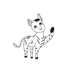  Graphic animals. Hand draws graphic illustrations on a white background. Graphic animals for design