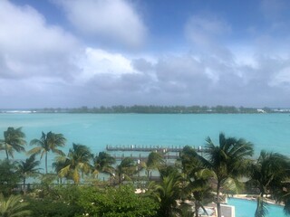 The coast line in the Caribbean 