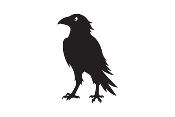 Obraz premium Crow silhouette vector illustration,