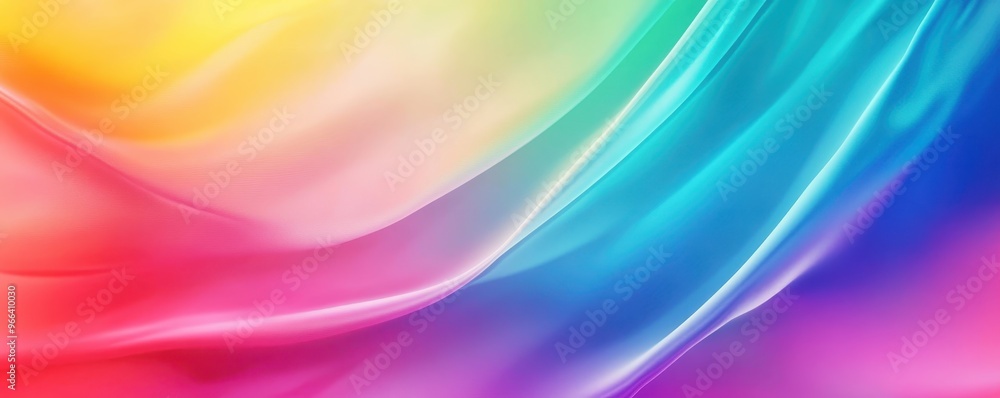 Poster colorful abstract gradient background with smooth flowing pattern in vibrant hues, perfect for moder