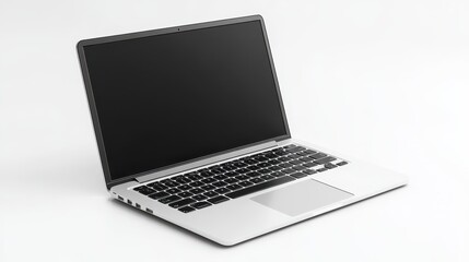 Fototapeta premium Sleek Modern Laptop with Blank Screen