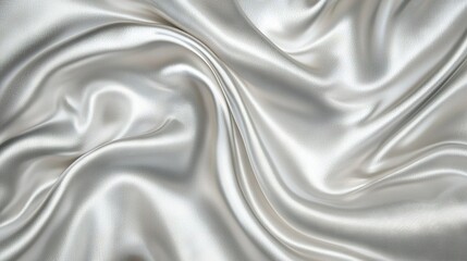  A close-up of a silvery fabric with a highly undulating pattern at its core exudes a softness that's incredibly tactile
