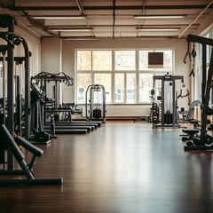 High-end home gym design with advanced gear and stylish mirror setup