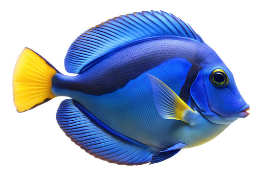 recommend clip art: blue tang fish isolated on transparent background