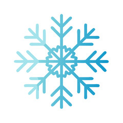 snowflake on white background