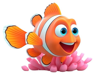 PNG Fish swimming cartoon animal.