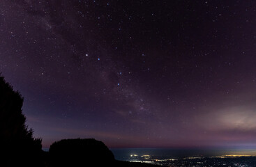 Fototapeta premium Milky way, Kilimanjaro National Park, Tanzania