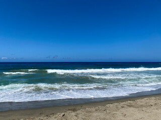 waves on the beach