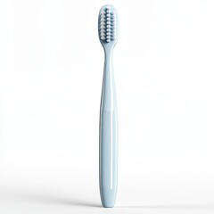 Blue Toothbrush on White Background