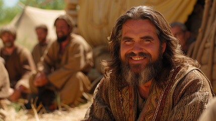 Obraz premium Jesus olivet discourse warnings of false prophets, wars, and tribulations before his return