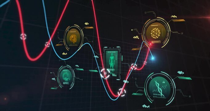 Animation of science data processing over diagrams