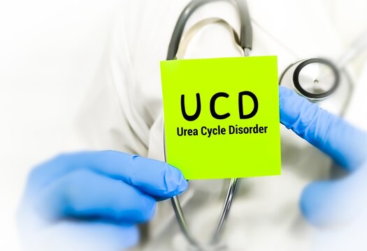 UCD or Urea Cycle Disorder medical term, medical conceptual image.