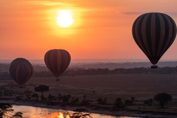 Obraz premium Sunrise at Serengeti National Park