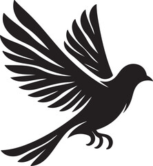 Obraz premium Flying bird silhouette illustration Vector Style EPS 10