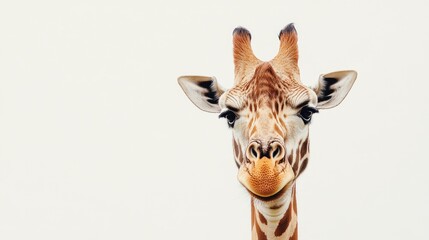 Curious Giraffe Looking at the Camera
