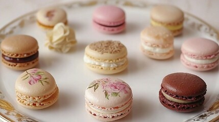 Obraz premium A plate of various types of macaroni and cheese