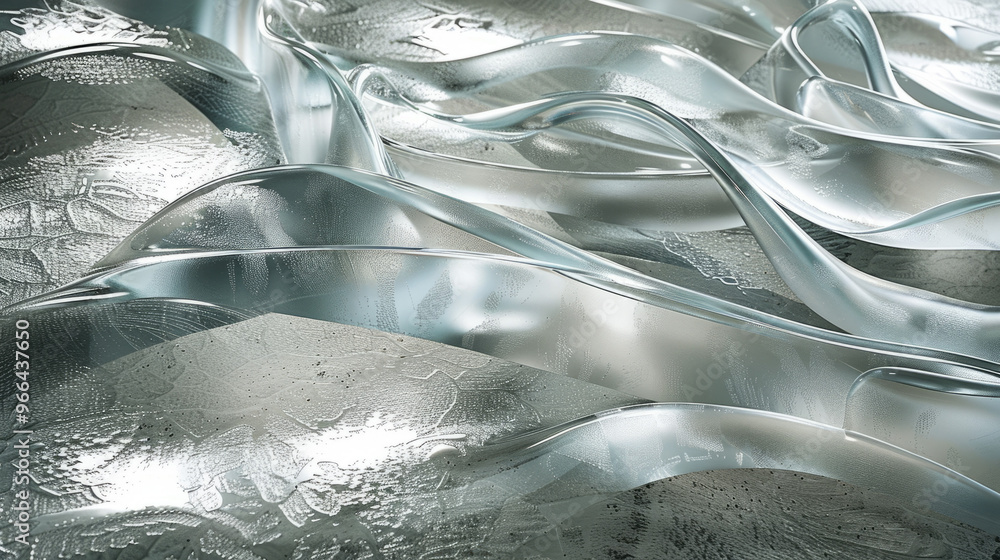Wall mural glass surfaces: elements that replicate glass with reflections and refractions, adding lightness and