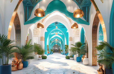 open market agora in an ancient eastern city, tourism and travel, visiting attractions,	
