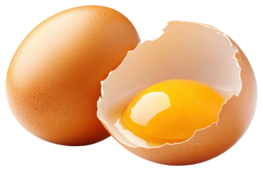 PNG Fresh cracked egg yolk