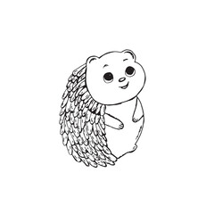  Graphic animals. Hand draws graphic illustrations on a white background. Graphic animals for design