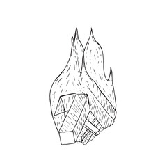 Picnic in graphics. Hand draws graphic illustrations on a white background. Picnic theme for design