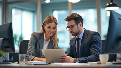 people working together in office
